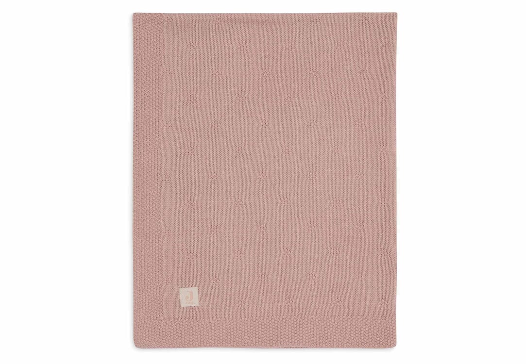 Couverture Berceau 75x100cm Cosy Knit wild rose - JOLLEIN 516-511-68031 8717329386563