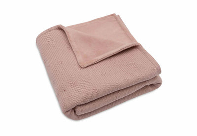 Couverture Berceau 75x100cm Cosy Knit Wild Rose/Velvet - JOLLEIN 517-511-68034 8717329386624