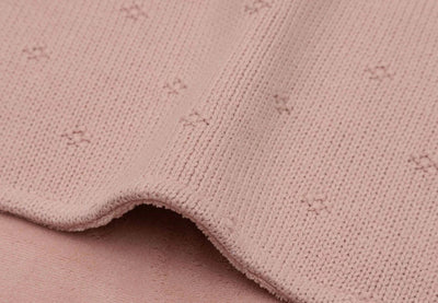 Couverture Berceau 75x100cm Cosy Knit Wild Rose/Velvet - JOLLEIN 517-511-68034 8717329386624