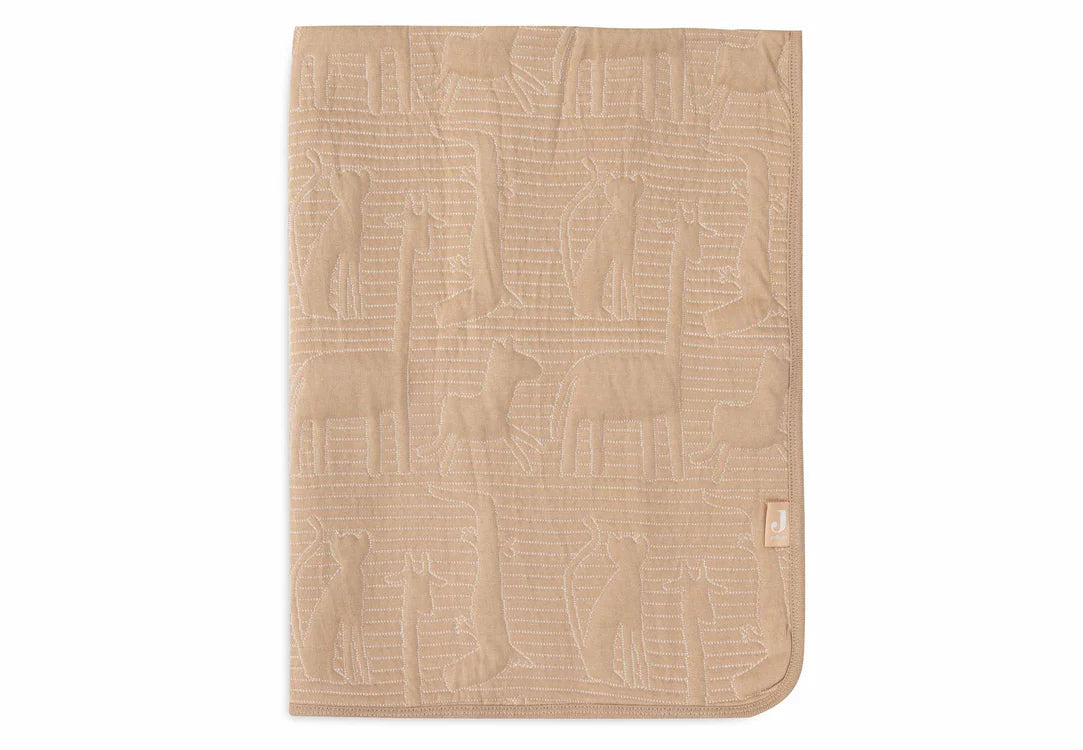 Couverture Berceau 75x100cm Jungle Jambo Biscuit/Oatmeal - JOLLEIN 516-511-68037 8717329387782