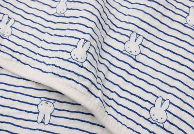 Couverture Berceau 75x100cm Miffy Stripe - Navy - JOLLEIN 521-511-68008 8717329381087