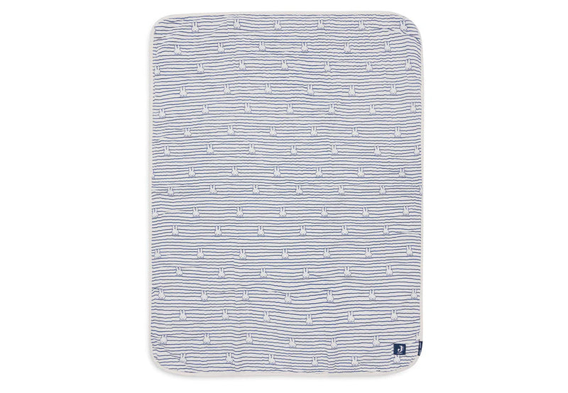 Couverture Berceau 75x100cm Miffy Stripe - Navy - JOLLEIN 521-511-68008 8717329381087