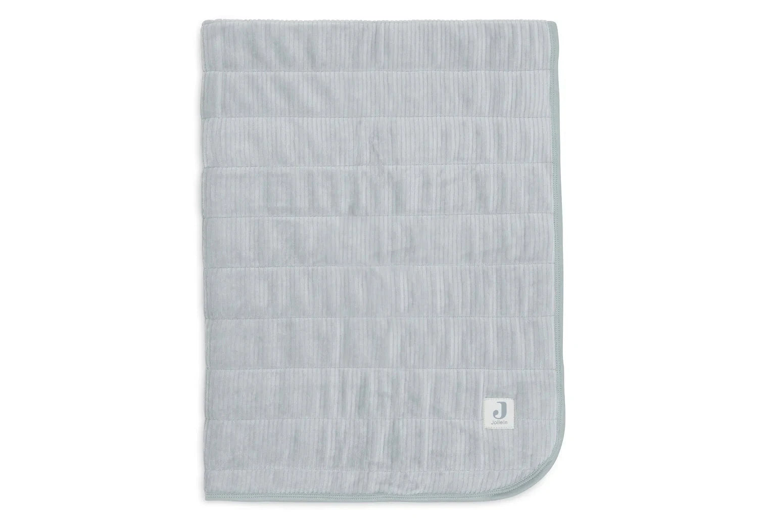 Couverture Berceau 75x100cm Velvet Rib sea green - JOLLEIN 516-511-68113 8717329395664