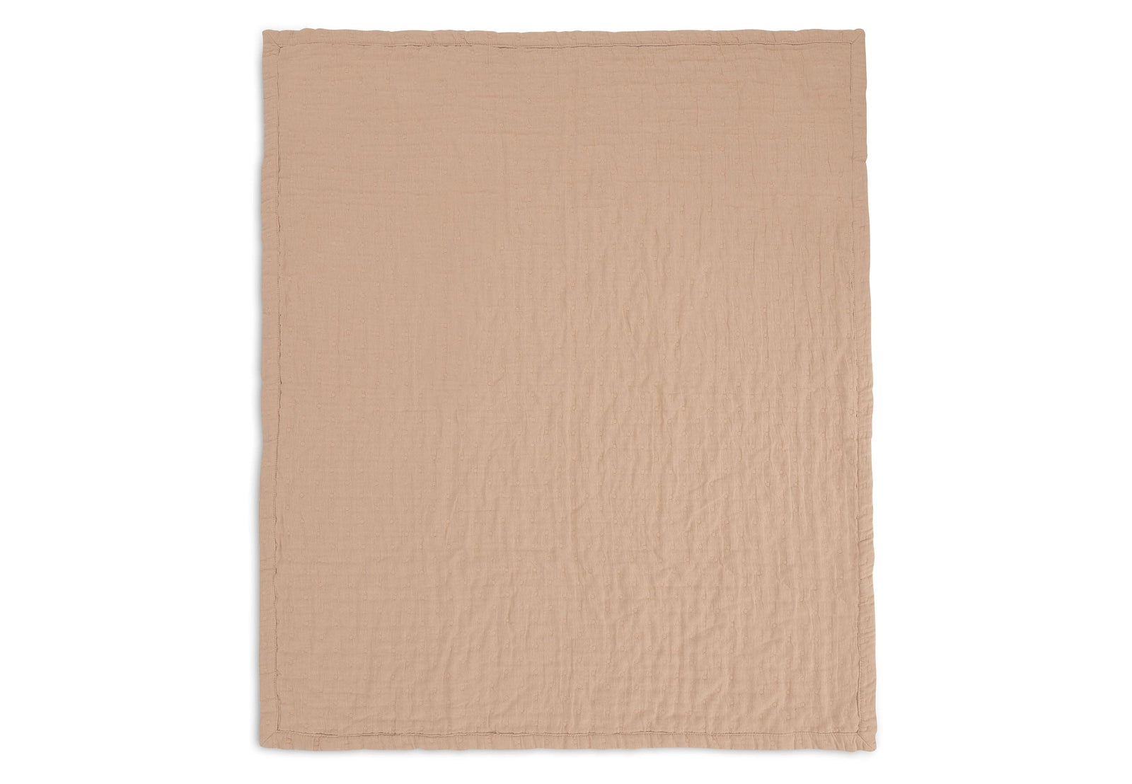 Couverture Berceau Gaze De Coton 75x100cm Jacquard Biscuit - JOLLEIN 521-511-68089 8717329393523