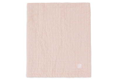 Couverture Berceau Gaze De Coton 75x100cm Jacquard Wild Rose - JOLLEIN 521-511-68082 8717329393509