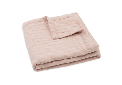 Couverture Berceau Gaze De Coton 75x100cm Jacquard Wild Rose - JOLLEIN 521-511-68082 8717329393509