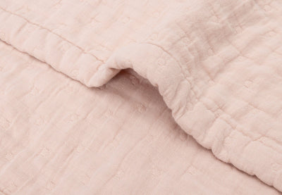 Couverture Berceau Gaze De Coton 75x100cm Jacquard Wild Rose - JOLLEIN 521-511-68082 8717329393509