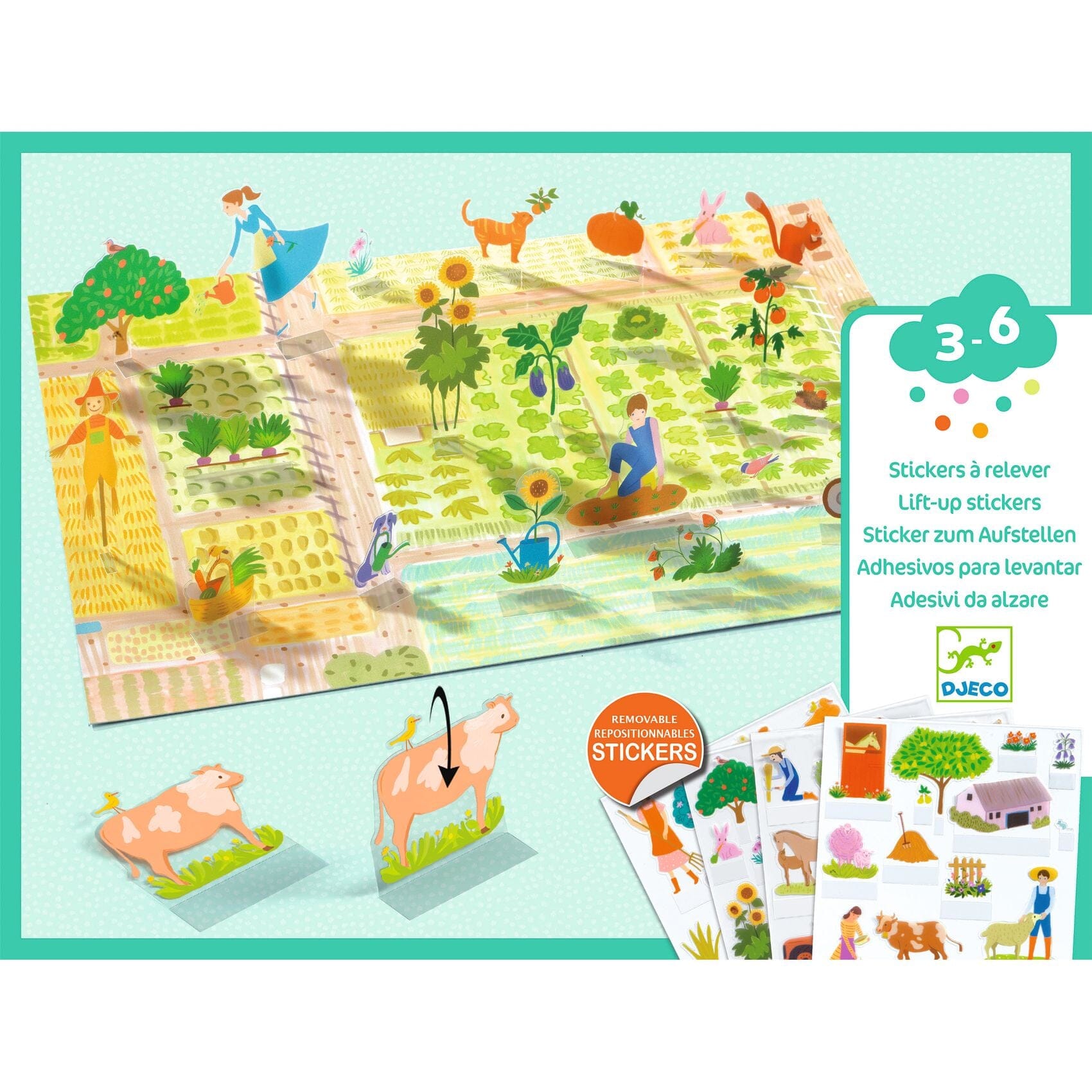 CREER AVEC DES STICKERS La ferme - Djeco
