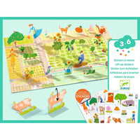 CREER AVEC DES STICKERS La ferme - Djeco