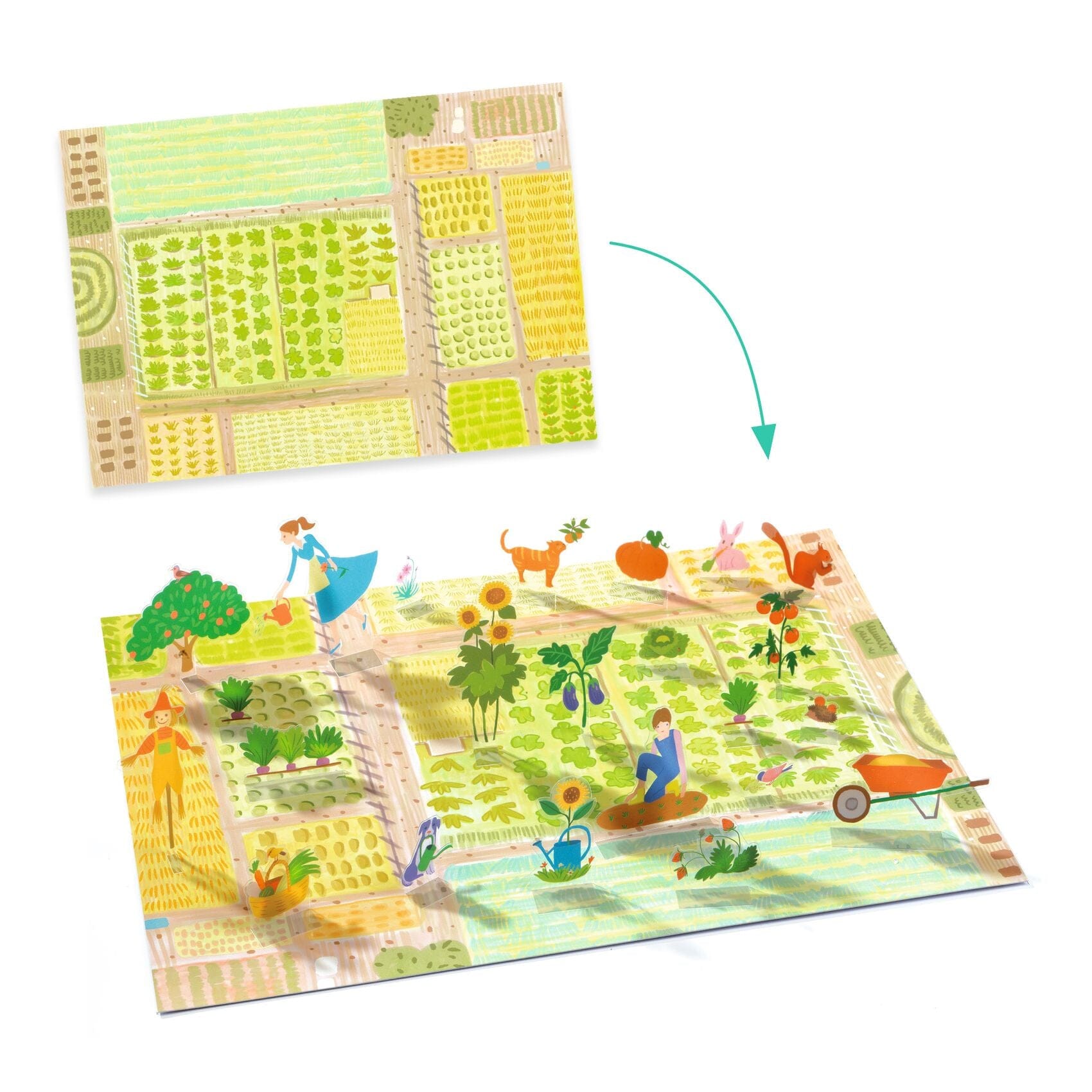 CREER AVEC DES STICKERS La ferme - Djeco