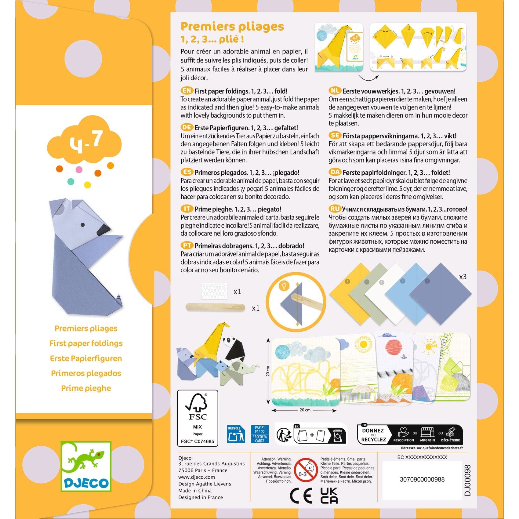 CREER AVEC DU PAPIER 1, 2, 3… plié ! - Djeco