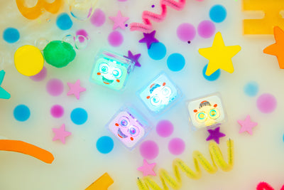 Cubes lumineux blancs Party Pal - GLO PALS GPPARTYCUB 850016823243