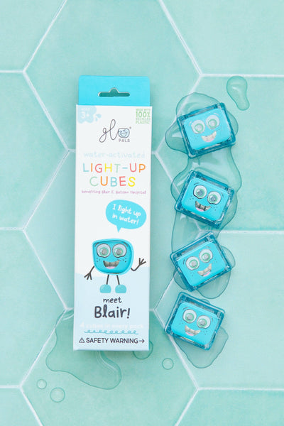 Cubes lumineux bleus Blair - GLO PALS GPBLAIRCUB 850016823120