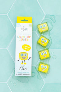 Cubes lumineux jaunes Alex - GLO PALS GPALEXCUB 850016823113