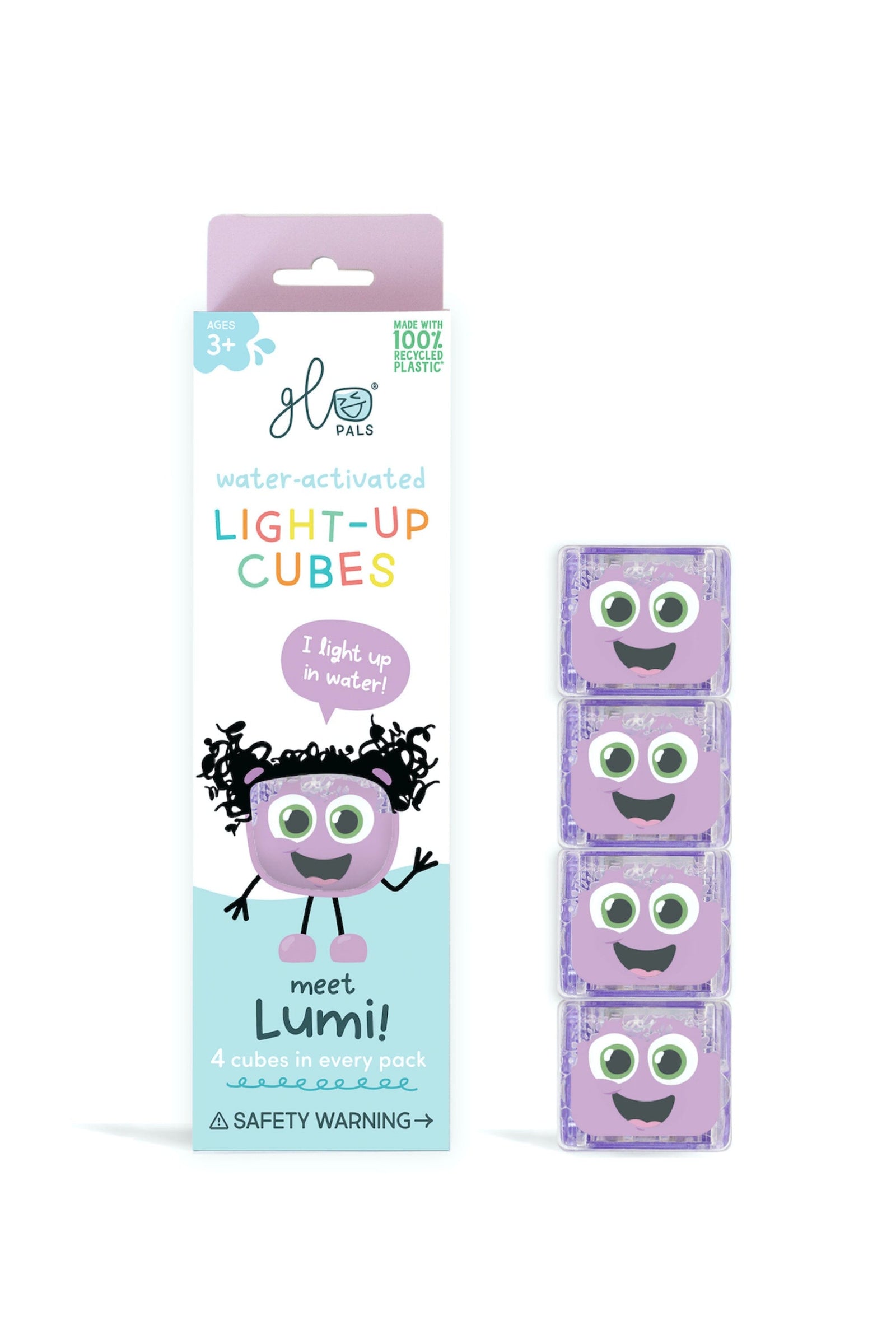 Cubes lumineux violets Lila - GLO PALS GPLILACUB 850016823106