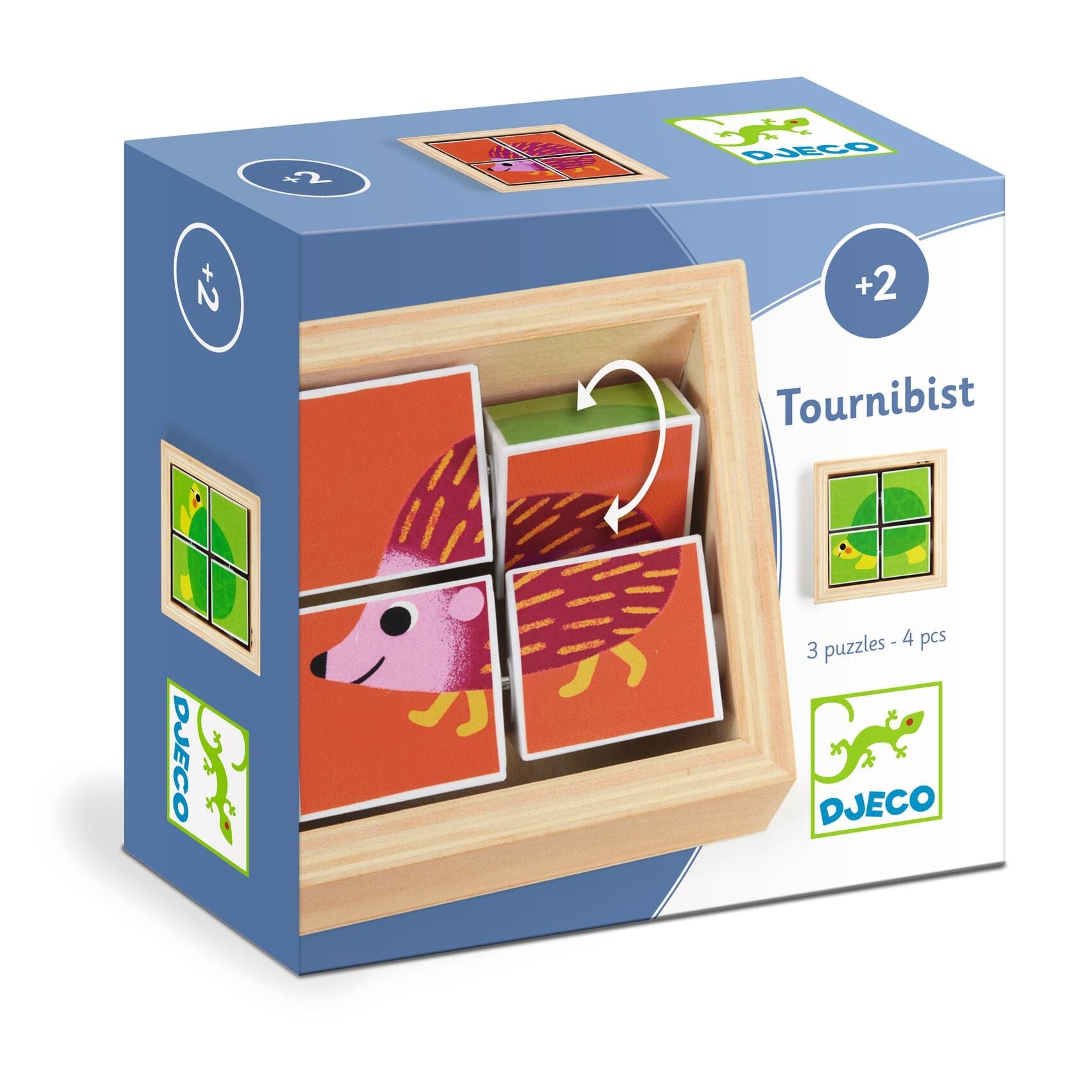 cubes puzzle en bois tournibist - DJECO DJ01956 3070900019560