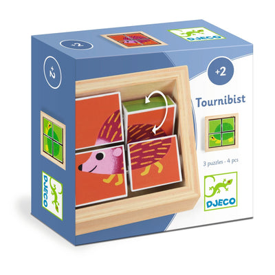 cubes puzzle en bois tournibist - DJECO DJ01956 3070900019560