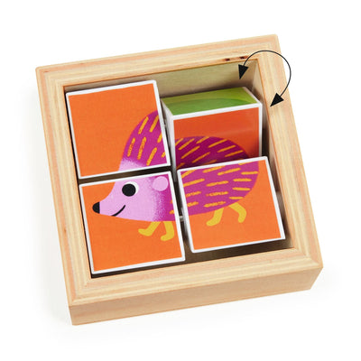 cubes puzzle en bois tournibist - DJECO DJ01956 3070900019560