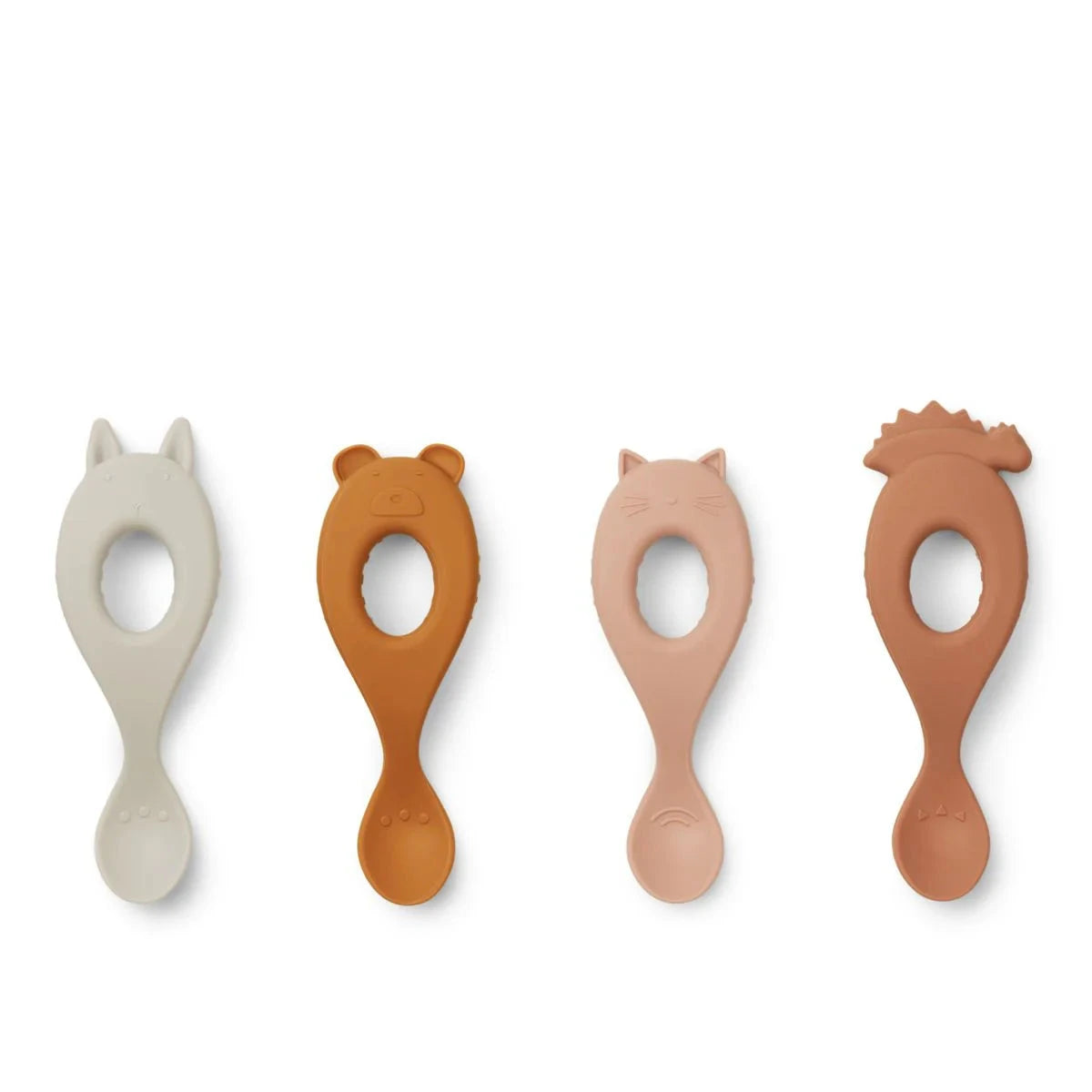 Cuillères en silicone Liva rose mix - LIEWOOD LW13044 9299 5713370206334