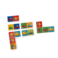 Domino véhicules en bois Les Popipop - MOULIN ROTY 661314