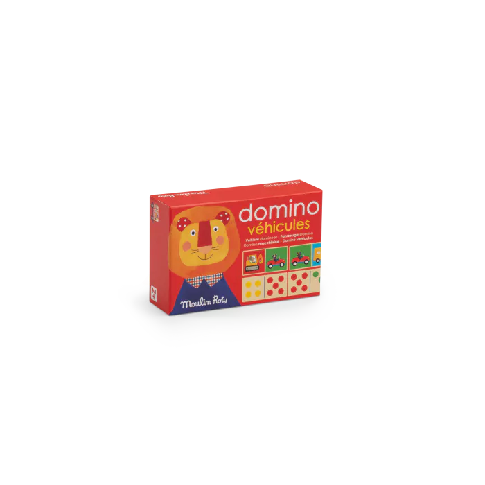 Domino véhicules en bois Les Popipop - MOULIN ROTY 661314 
