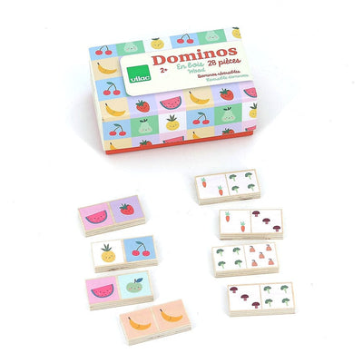 Dominos en bois Fruits et légumes - VILAC 7120 3048700071200