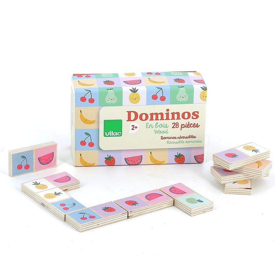 Dominos en bois Fruits et légumes - VILAC 7120 3048700071200