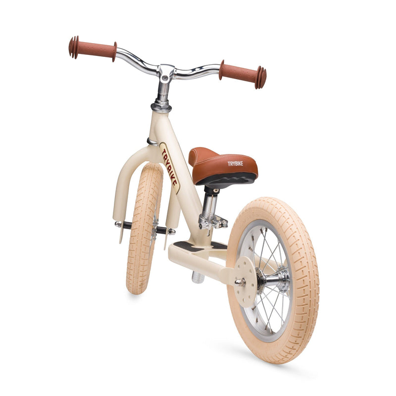 draisienne 2 roues vintage creme mat - TRYBIKE TBSCREME 
