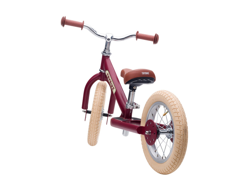 draisienne 2 roues vintage rouge - TRYBIKE TBS-2-RED-VIN 8719189161670