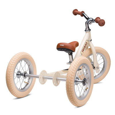 draisienne tricycle 2 en 1 vintage creme 3 roues evolutive - TRYBIKE TBSCREMETRICYCLE