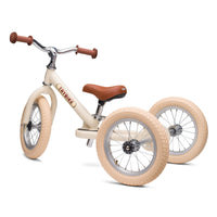 draisienne tricycle 2 en 1 vintage creme 3 roues evolutive - TRYBIKE TBSCREMETRICYCLE