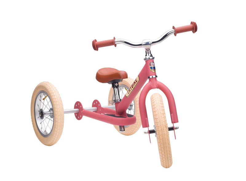 draisienne tricycle 2 en 1 vintage rose 3 roues evolutive - TRYBIKE TBS-3-PNK-VIN 8719189161434