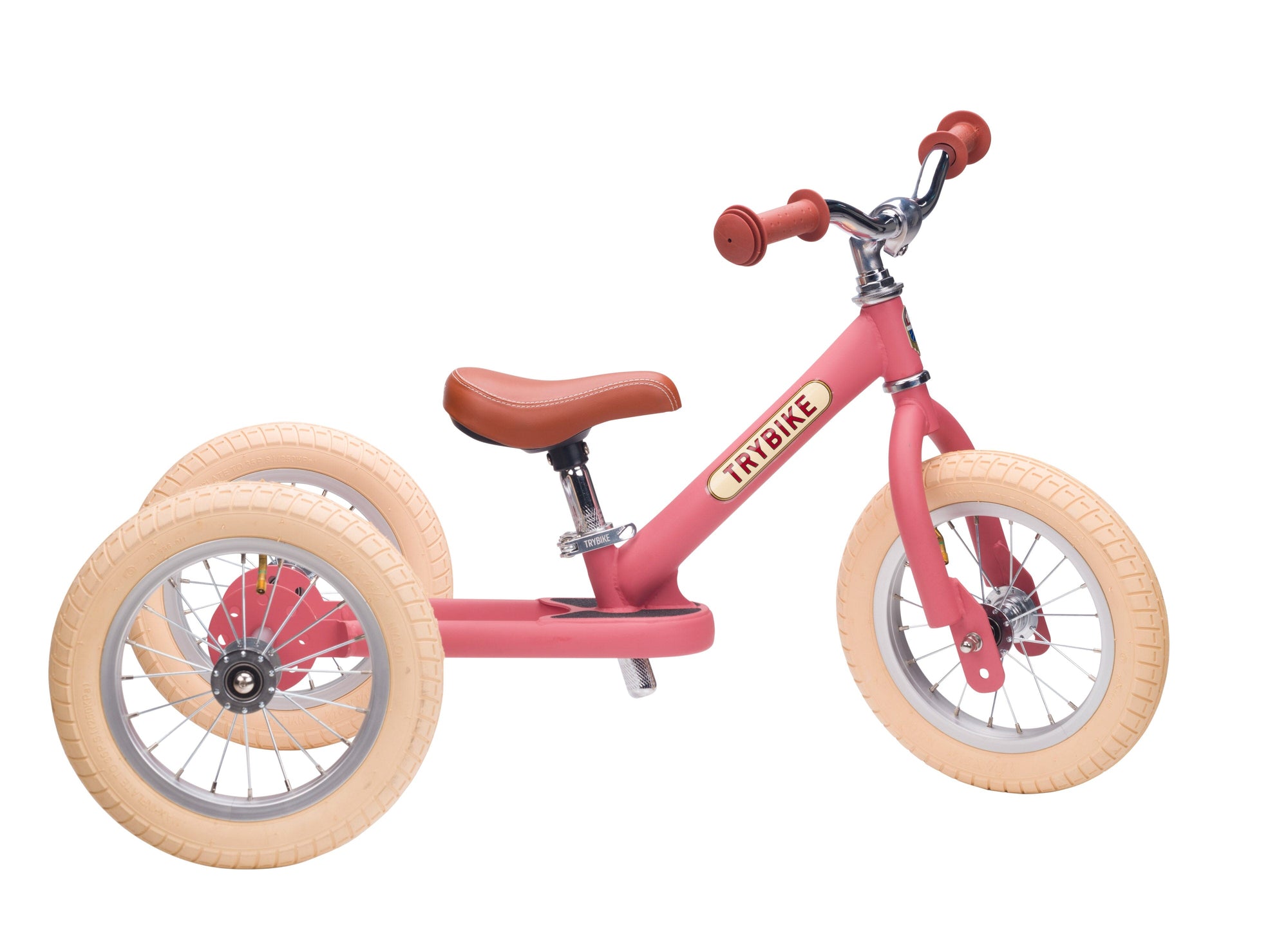 draisienne tricycle 2 en 1 vintage rose 3 roues evolutive - TRYBIKE TBS-3-PNK-VIN 8719189161434