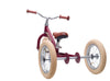 draisienne tricycle 2 en 1 vintage rouge 3 roues evolutive - TRYBIKE TBS-3-RED-VIN 8719189161755