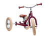 draisienne tricycle 2 en 1 vintage rouge 3 roues evolutive - TRYBIKE TBS-3-RED-VIN 8719189161755