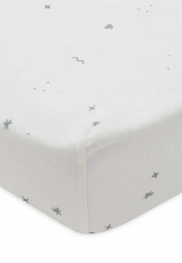 Drap housse 60x120 coton jersey Twinkling Sea Green - Jollein 511-507-67102 8717329388338
