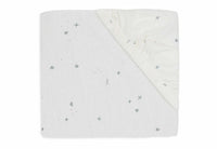 Drap housse 60x120 coton jersey Twinkling Sea Green - Jollein 511-507-67102 8717329388338