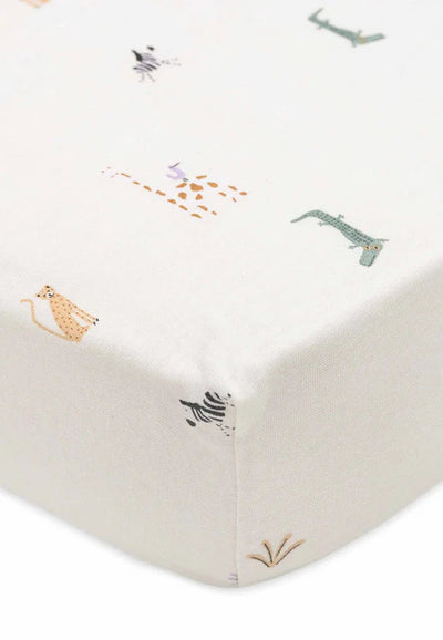 Drap housse 70x140 coton jersey jungle jambo - Jollein 511-565-67090 871732938369