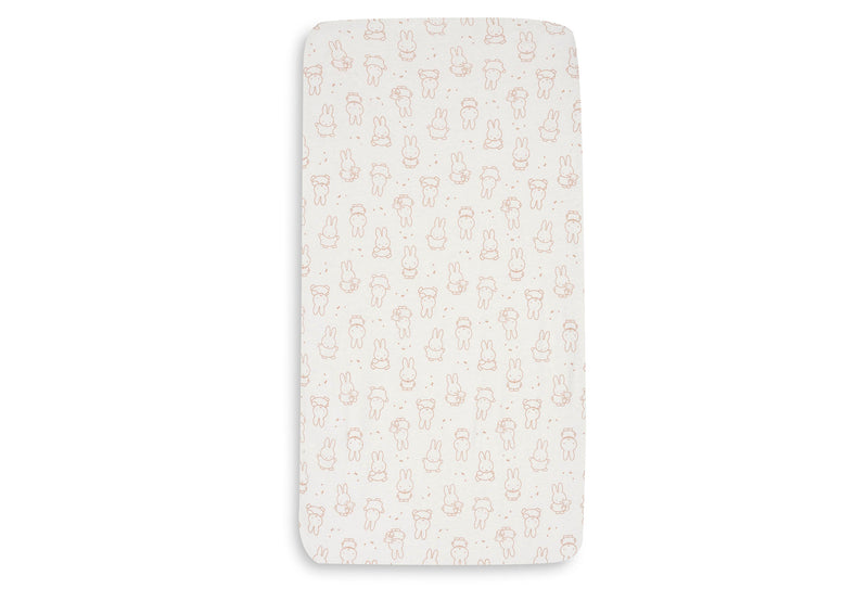 Drap-housse Jersey 60x120cm Miffy Moments Light Terra – Jollein