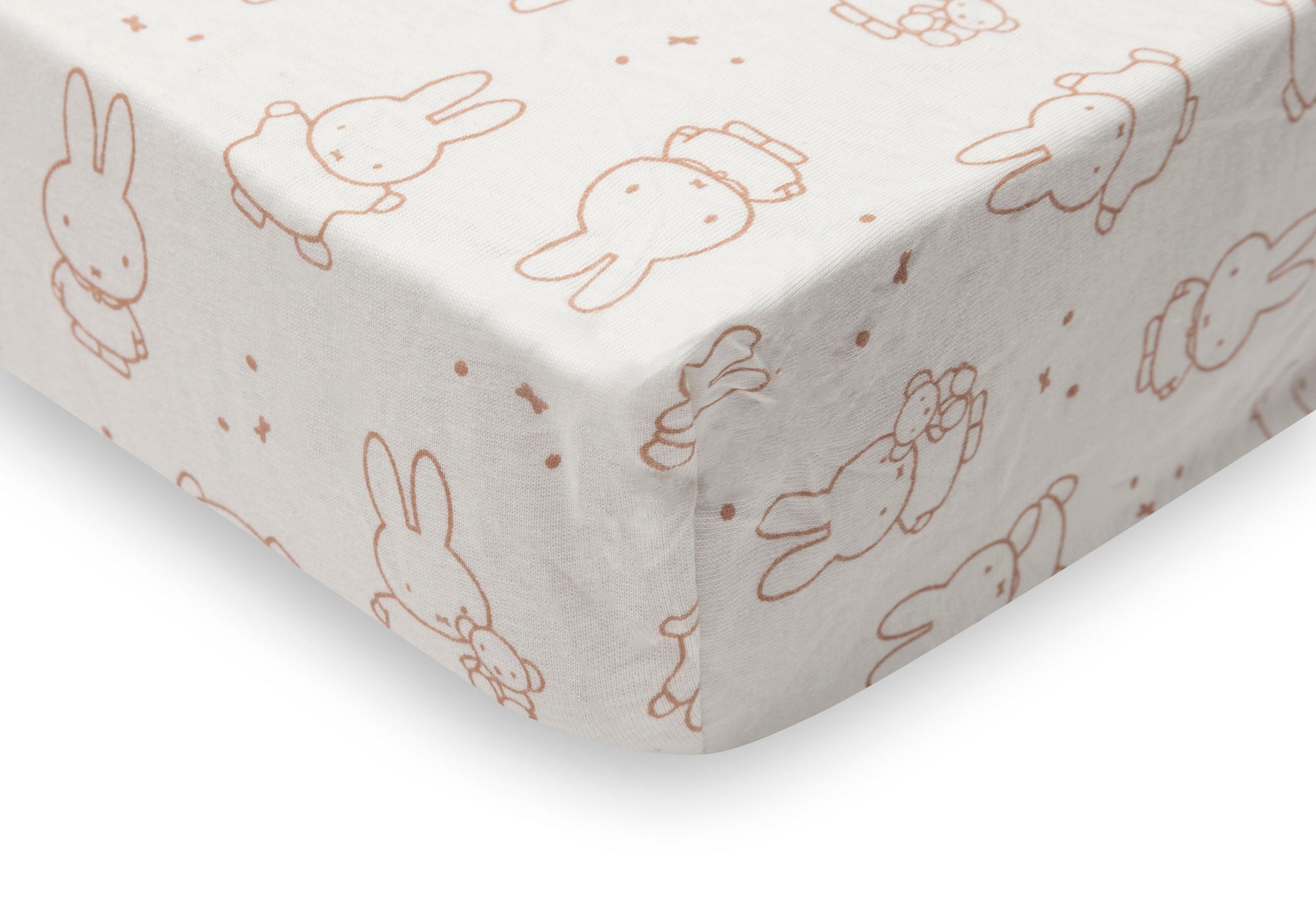 Drap-housse Jersey 60x120cm Miffy Moments Light Terra de Jollein – vue 3