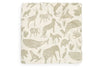 Drap-housse Jersey 70x140/75x150cm Animals Olive Green - Jollein 511-565-67043 8717329376410