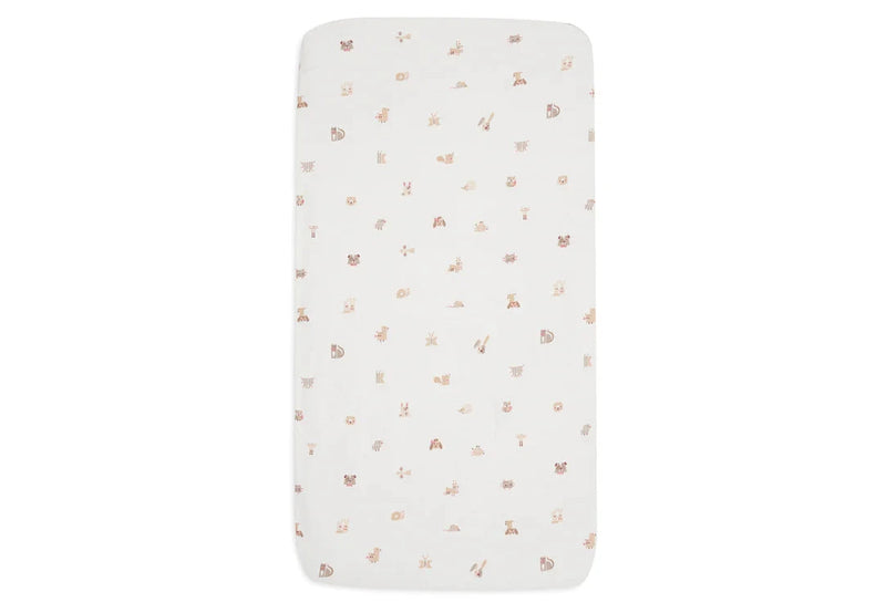 Drap housse Jersey 70x150 cm animal friends - JOLLEIN 511-565-68154 8717329400313