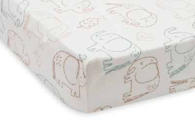 Drap housse Jersey 70x150 cm elephant tales - JOLLEIN 511-565-68110 8717329400344