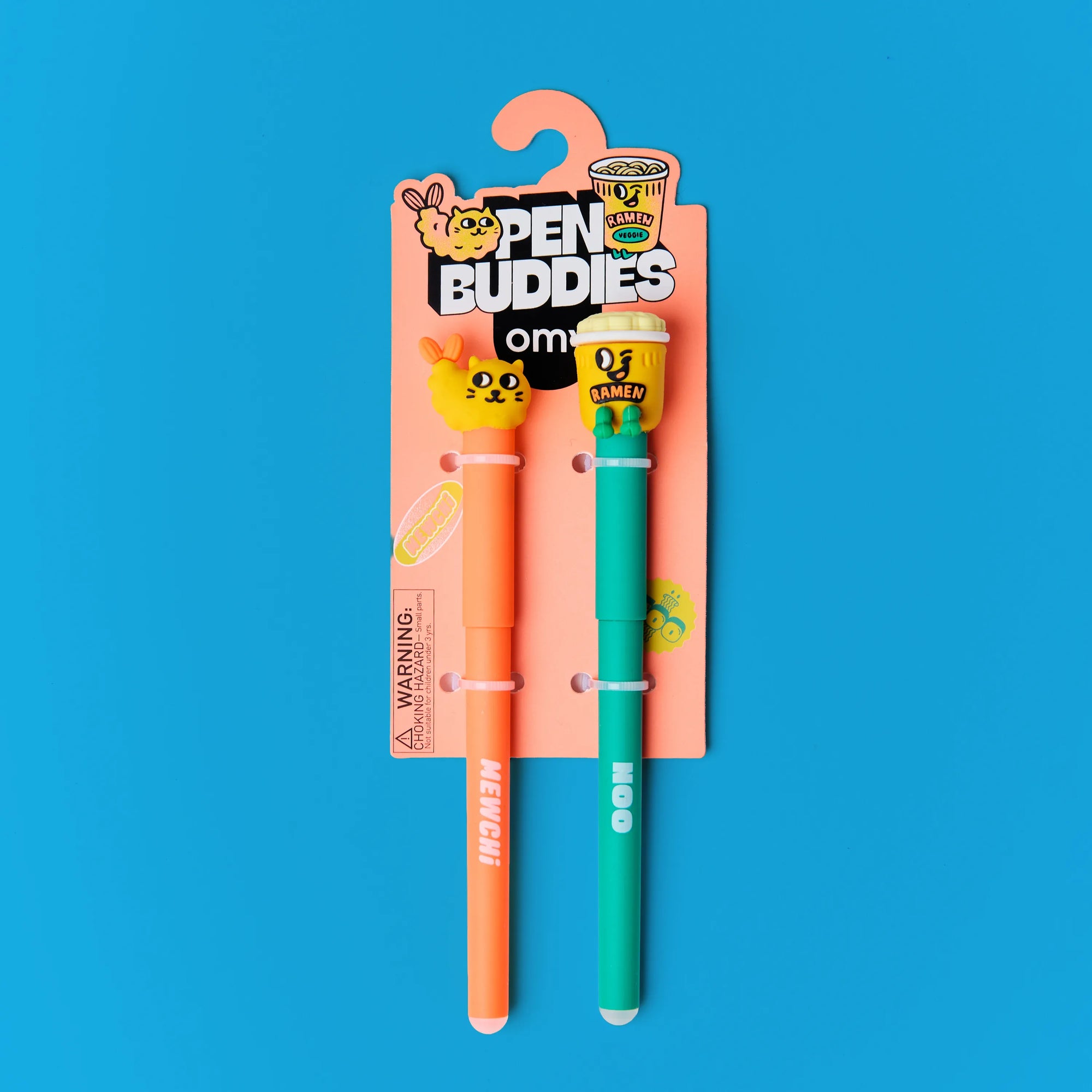 Duo de stylos effaçables Pen Buddies Mewchi et Noo d’Omy