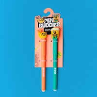 Duo de stylos effaçables Pen Buddies Mewchi et Noo d’Omy