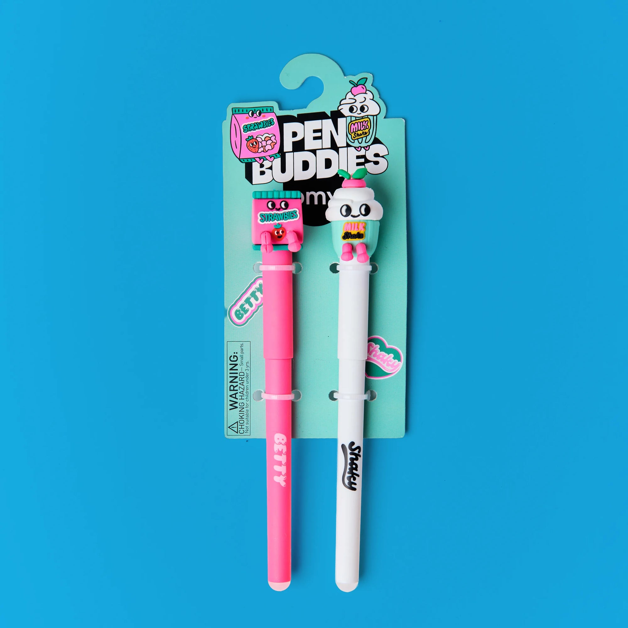 Duo de stylos effaçables Pen Buddies Shaky et Betty d’Omy