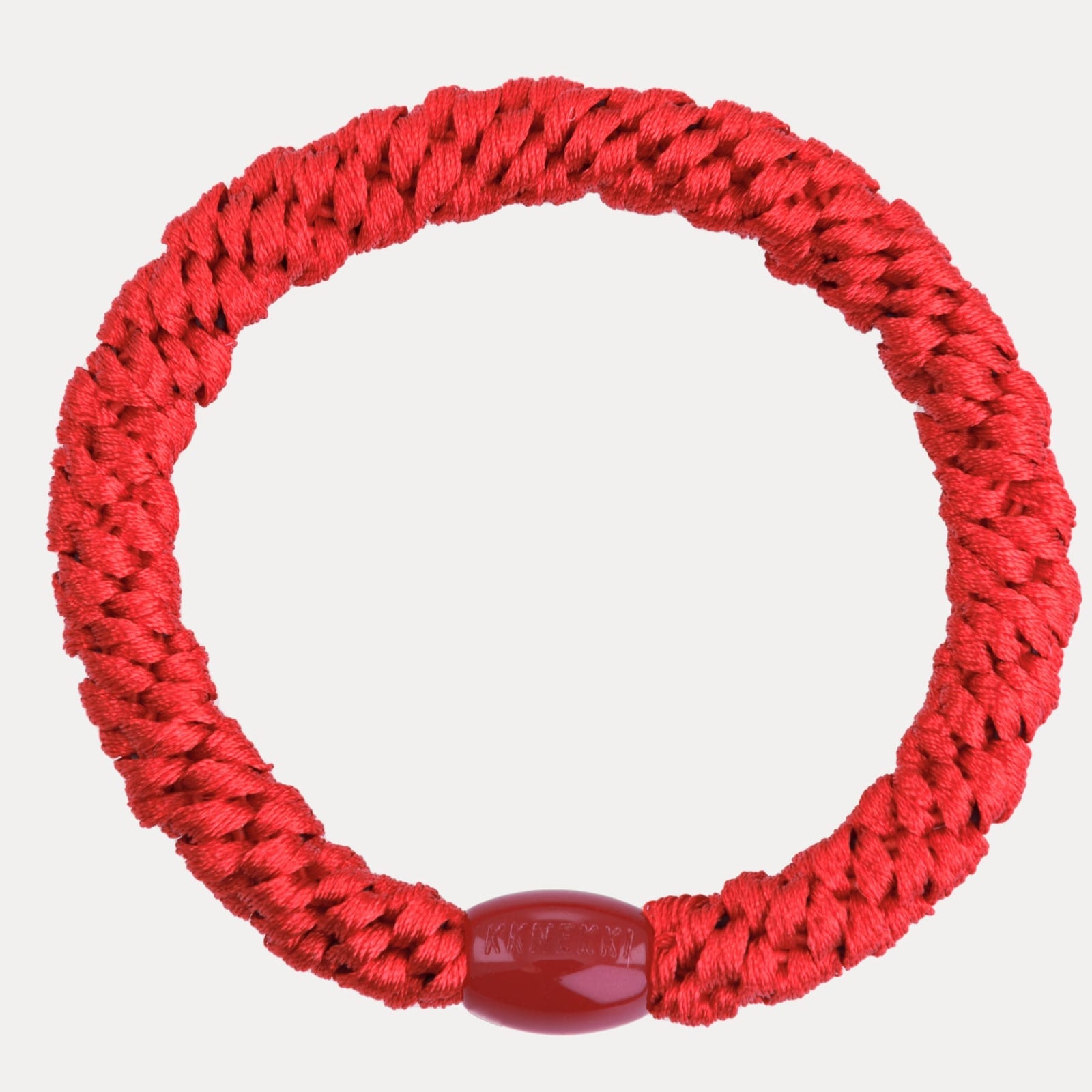 Élastique cheveux KKNEKKI clear red 