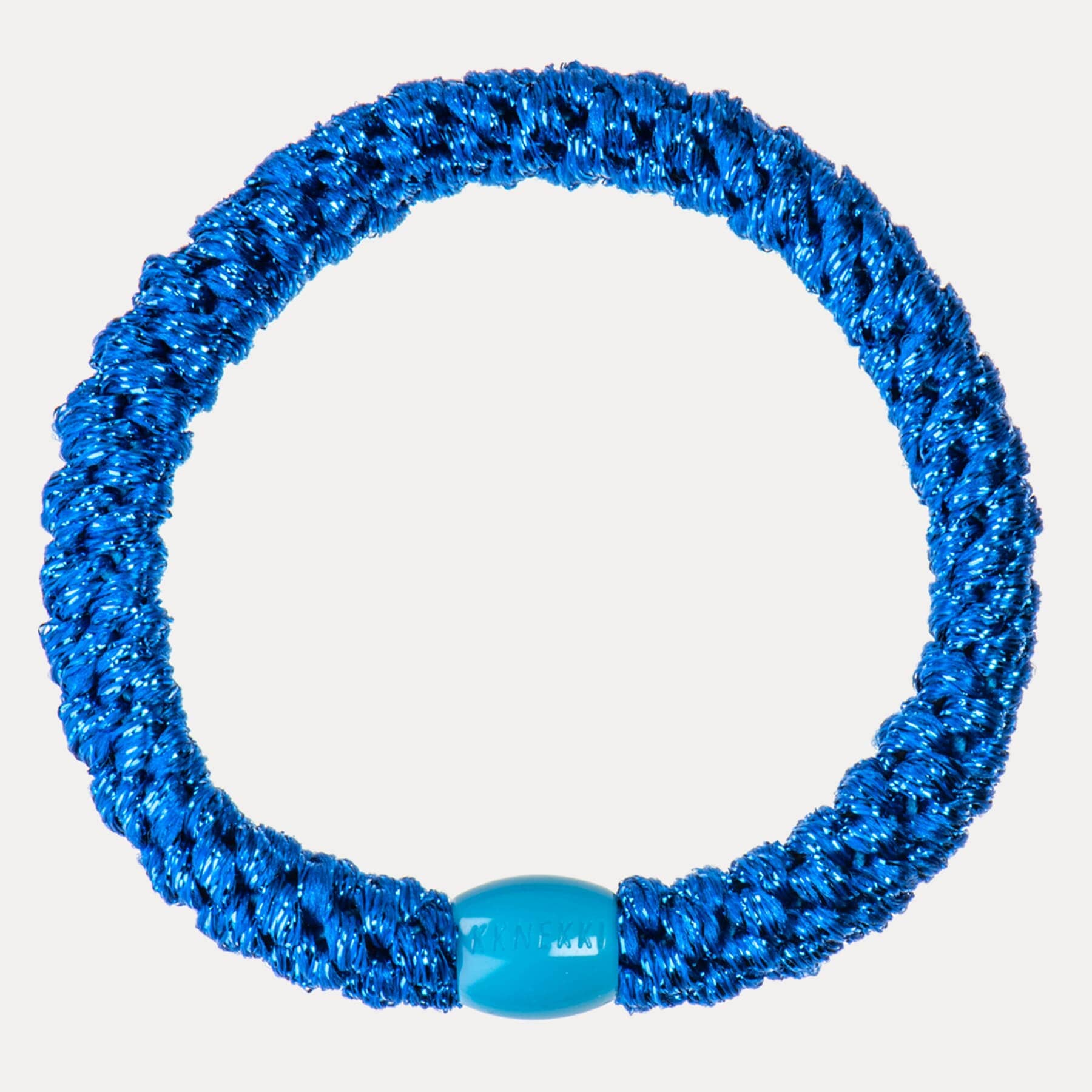 Élastique cheveux KKNEKKI electric blue glitter
