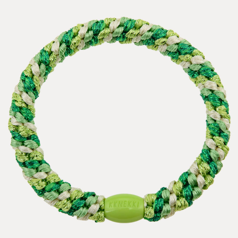 Élastique cheveux KKNEKKI Mix grass green green glitter 