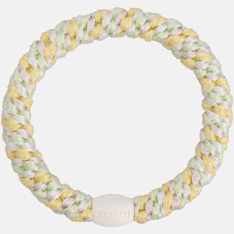 Élastique cheveux KKNEKKI Mix Mint Light Yellow Glitter 
